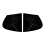 Car Rear Triangular Window Louvers Shutters Blinds 2