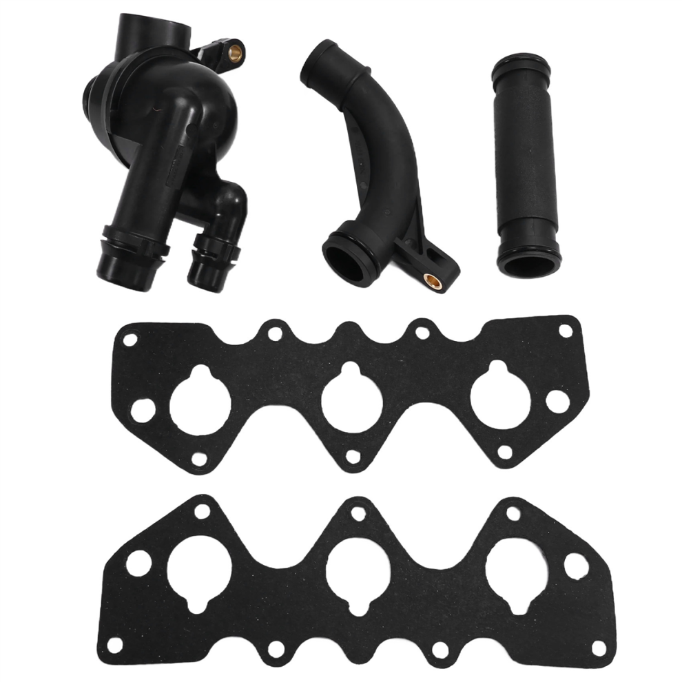 Car Coolant Thermostat Pipe And Elbow Kit For 2002 4851880515858