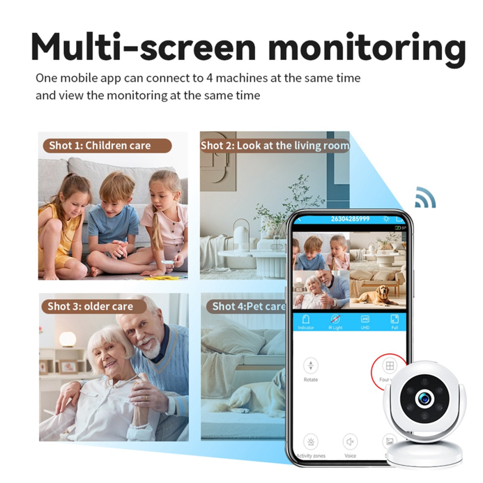 Indoor Ip Camera Wifi 1080P Super Hd Pan&Tilt 2-Wa 4851880527561