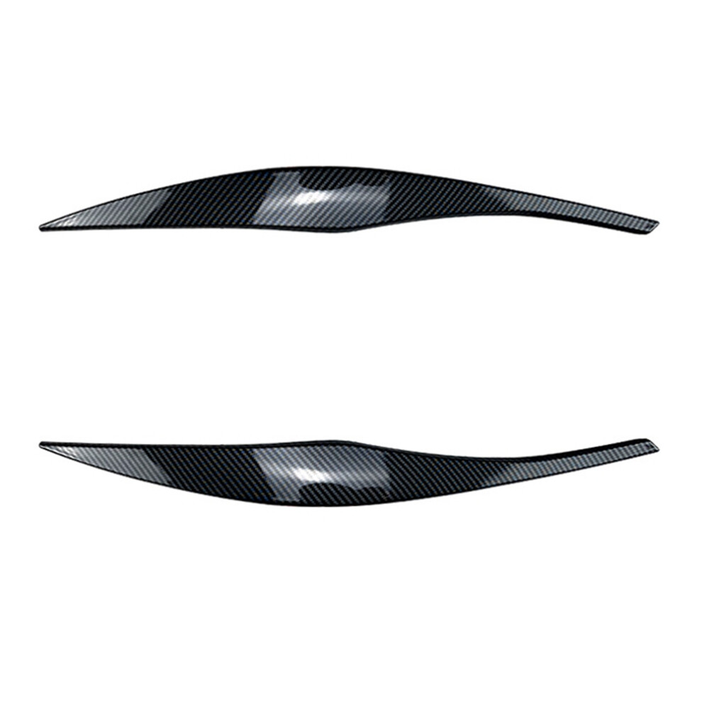 Car Carbon Fiber Headlights Eyebrows Eyelids Cover 4851880542663