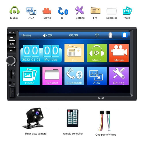 Universal 7Inch 2 Din Car Radio Recorder Player To 2