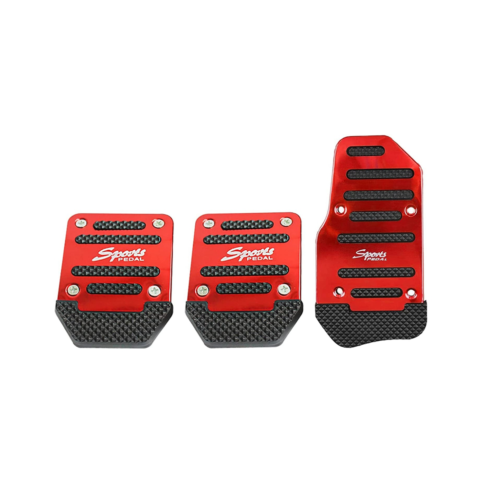 Car Non-Slip Aluminum Alloy Pedal Pads, Manual Gas 4851880553362