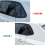 Car Bright Black Rear Window Louver Shutter Cover 5