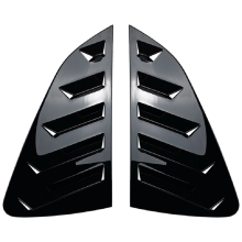 Car Bright Black Rear Window Louver Shutter Cover