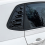 Car Bright Black Rear Window Louver Shutter Cover 4