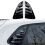 Car Bright Black Rear Window Louver Shutter Cover 3