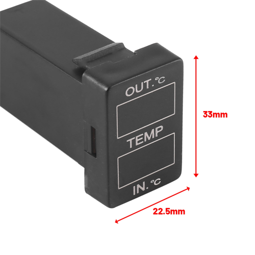 Car Interior and Exterior Temperature Display Dual 1