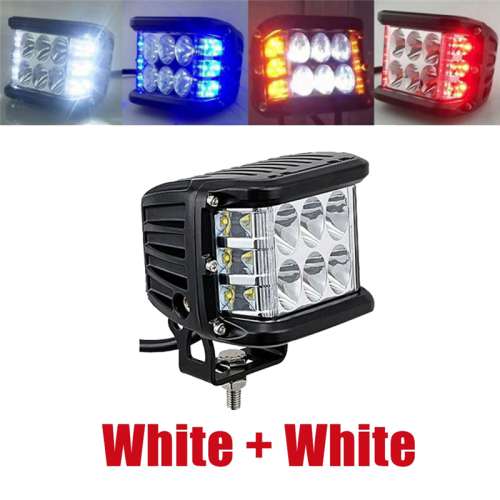 Auto Triple Side Lighted Work Light Dome Burst Fla 2