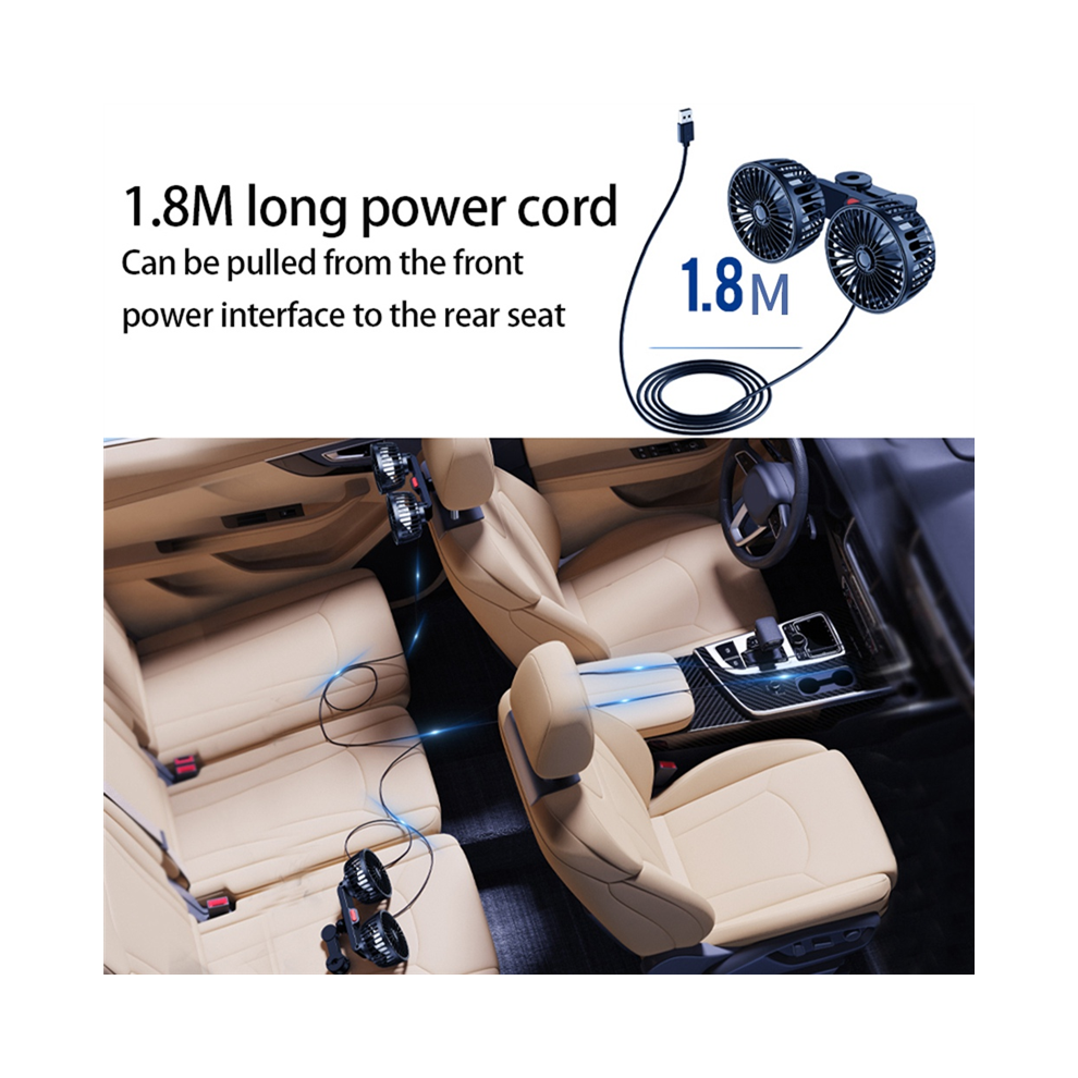 Fan For Car Electric Clip Cooling Fans Headrest 36 4851880572349