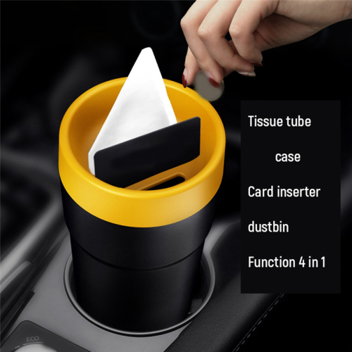 Multifunctional Car Storage Bucket Trash Can Coin 2