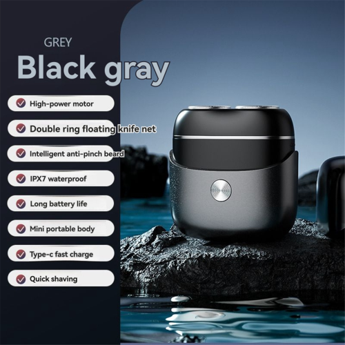 Mini Electric Shaver Portable Rotating Pocket Size 2