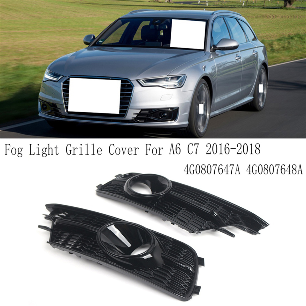 Fog Grille Cover Front Bumper Honeycomb Mesh Light 4851880583956