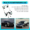4Pcs Front+Rear Height Level Sensor with Rod for 0 4