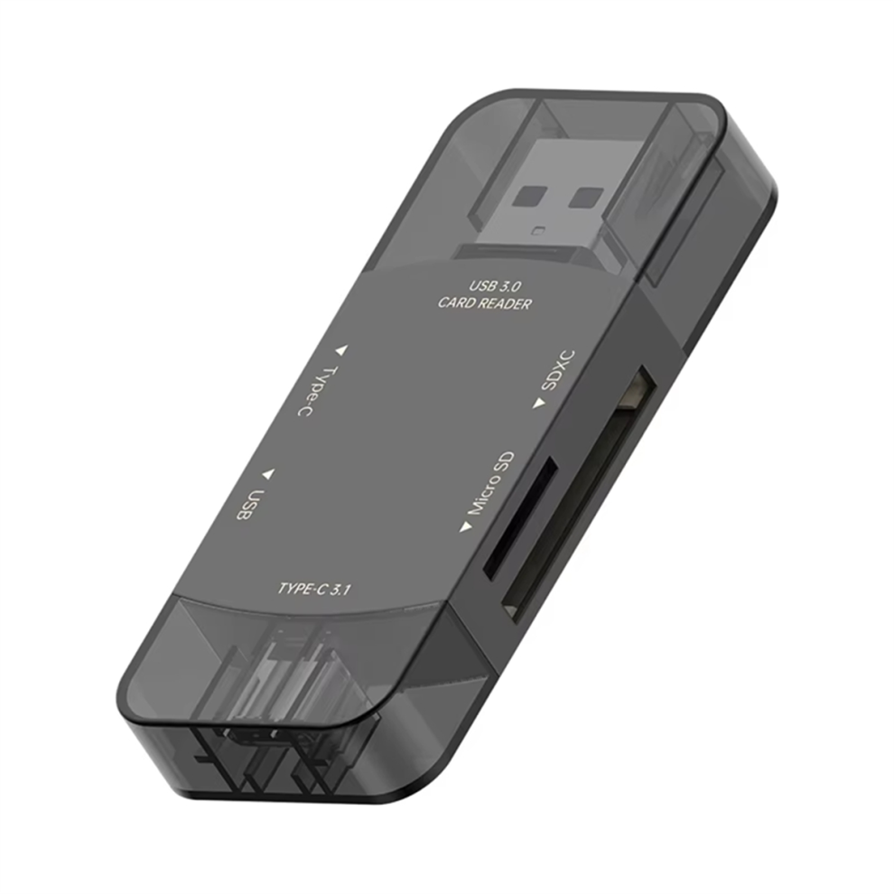 Photos - Card Reader / USB Hub 6in1 OTG SD Card Reader Type-C 3.1 to USB Adapter