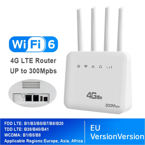 4G CPE-Router WiFi 6 LTE mit SIM-Kartensteckplatz-Modem 2