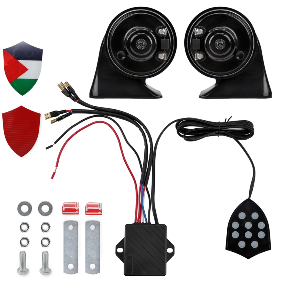 12V Universal Electronic Horn 10 Sound Musical Con 4852415863161