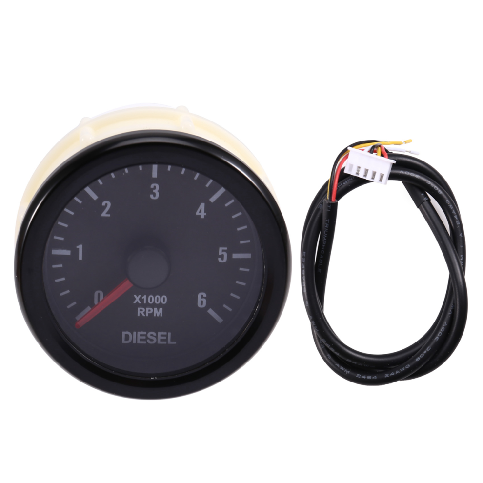 52Mm 0-6000 Rpm (On Dash) Electrical Tachometer Ga 4852415870282
