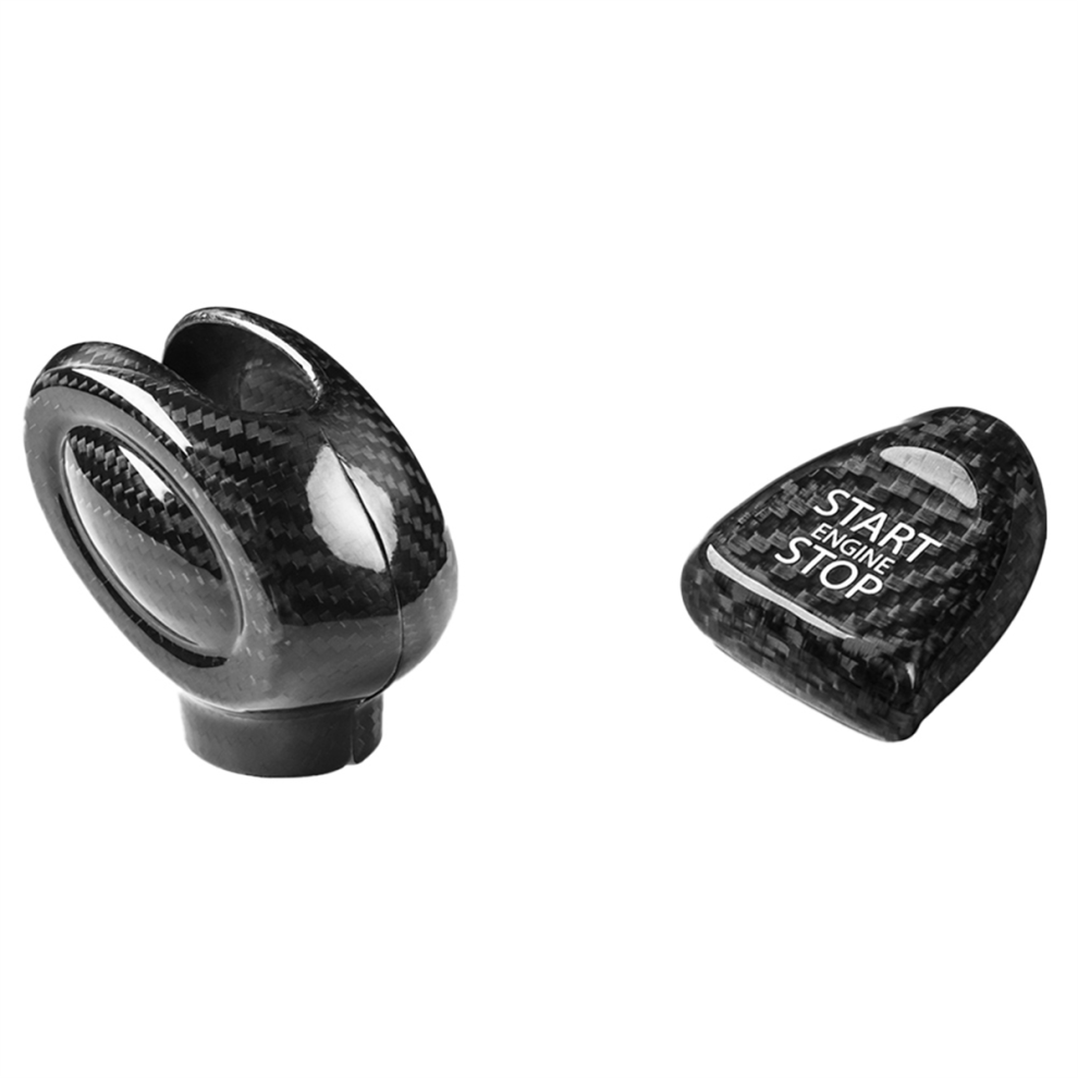 Car Real Carbon Fiber Shift Lever Cover Knob For F Light 4852415873887