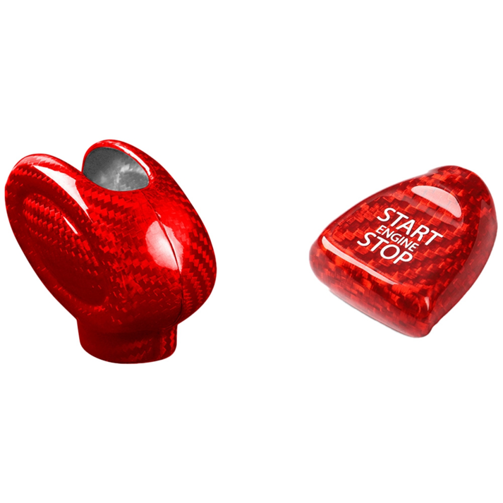 Car Real Carbon Fiber Shift Lever Cover Knob For F Light 4852415873856