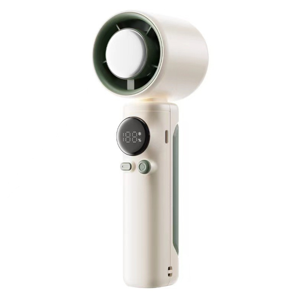 Portable 100-Speed Turbo Handheld Fan With Cooling 4852415893694
