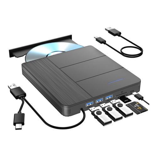7 in 1 External Blu-Ray Drive,Support Disc R/W BD 2