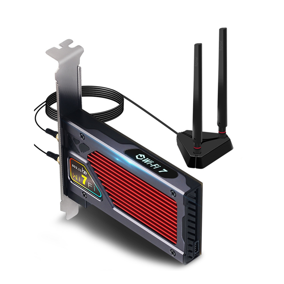 Photos - Other for Computer WiFi 7 BE8800RGB PCIE Wireless Network Card BT5.4