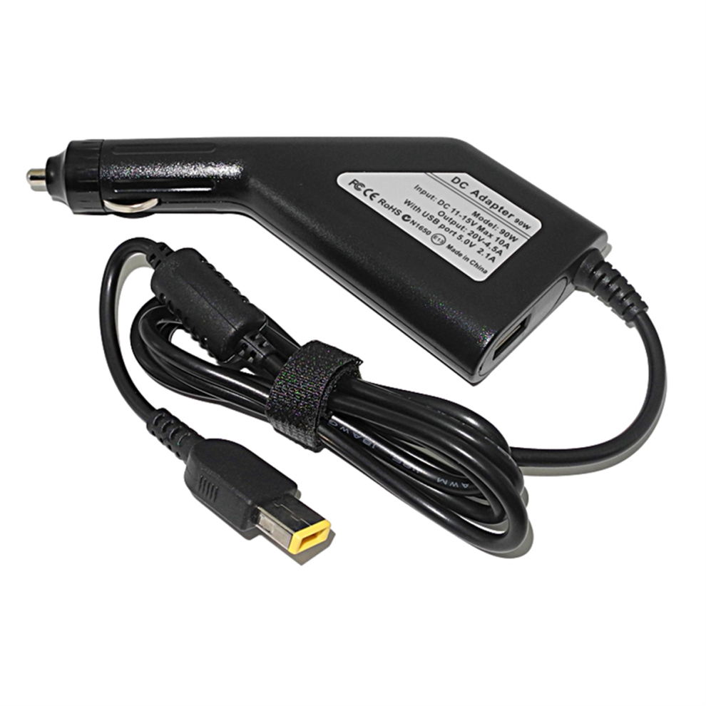 Dc Laptop Car Charger 20V 4.5A 90W For X240s E431 Black 4852415806625