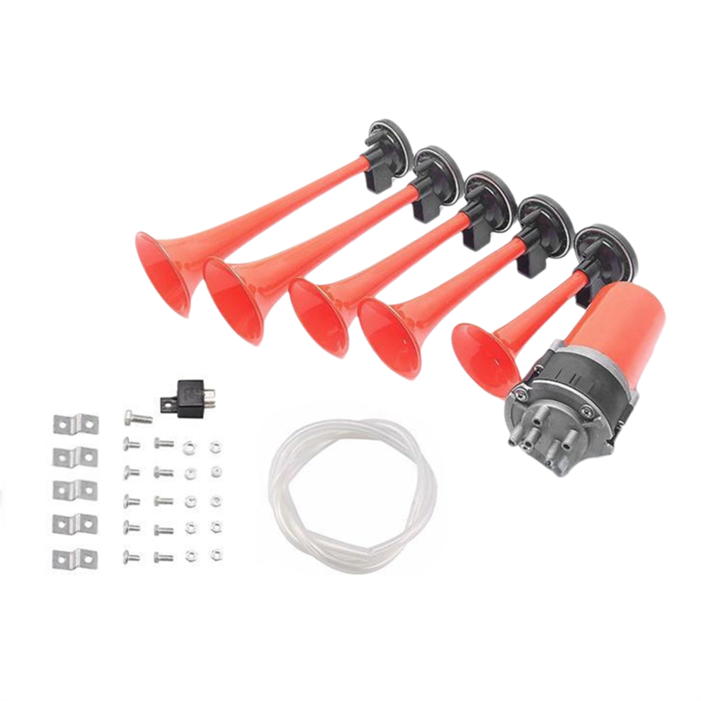 12V 125Db Car Musical Air Horns Universal Trumpet 4852415809633
