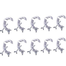 10pcs Aluminum Alloy Stage Light Clamp Hook for Truss, Max Load 66lbs for Moving Head & Par Light Support