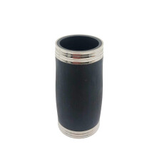Clarinet Repair Parts Treble B Flat C A Key Tuning Tube Black Bakelite Two-Section 54mm with Nickel-Plated Copper Ring
