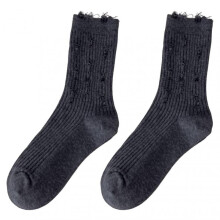 1 Pair Sports Socks Cozy Bouncy Breathable Solid-colored Durable Everyday Wear Cotton Flexible Comfortable Socks for Home