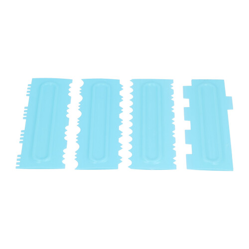 4PCS Cake Scraper Icing Smoother Plastic Icing 1