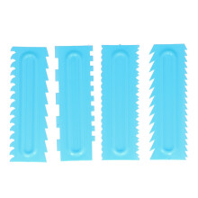 4PCS Cake Scraper Cake Decorating Comb Icing