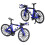 Finger Mountain mini-vélo en alliage modèle bleu 8