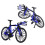 Finger Mountain mini-vélo en alliage modèle bleu 6