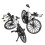 Finger Mountain Modèle de vélo en alliage mini blanc 7