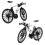 Finger Mountain Modèle de vélo en alliage mini blanc 12