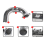 Car Modification 3 Inch Exhaust Pipe Kit Intake fo 3
