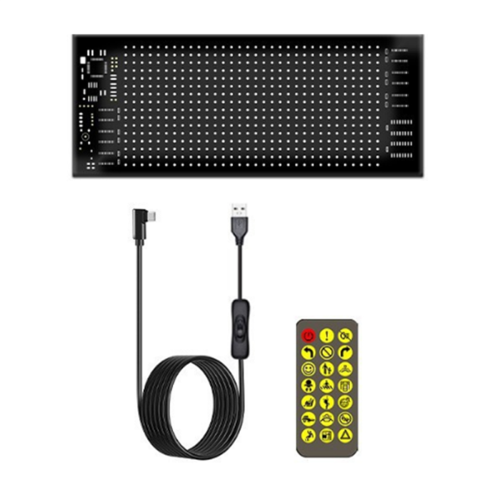 Car LED Logo APP Matrix Pixel Panel Night Light DI
