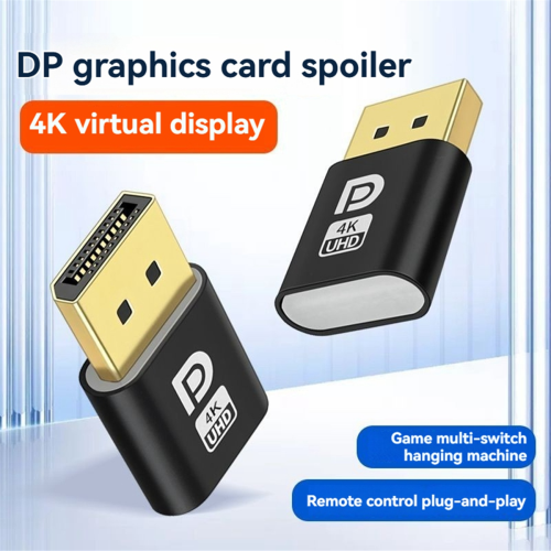 4K Displayport Dummy Plug DP Virtual Display Adapt 2