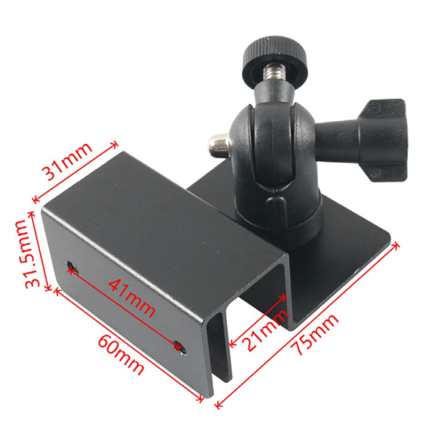 Solar Panel Bracket Black for Car Roof Rain Gutter 1