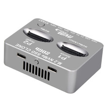 Dual-Bay External Hard Disk Box Gen2X 20Gbps M.2 S