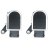 2PCS Suspension Height Level Sensor Xenon Lamp Adj 2