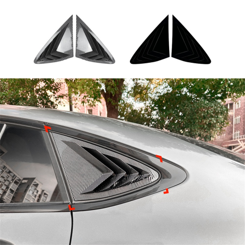 Car Rear Triangular Window Louvers Shutters Blinds 2