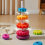 Rainbow Circle Stacker Montessoritoy is Suitable f 4