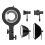 Bowens Mount Adapter Light Stand Adaptor for RC 60 4