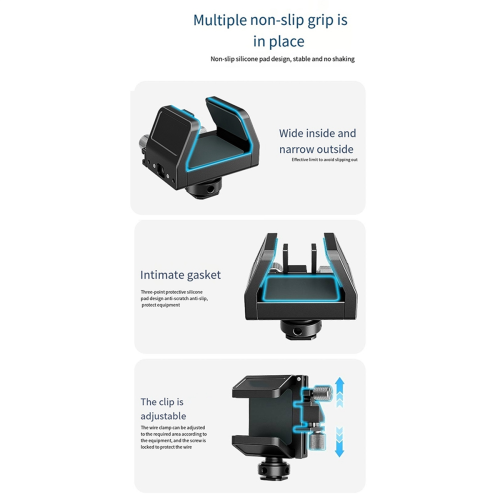 SSD Holder Clamp for BMPCC 4K 6K PRO Camera T5 T7 2