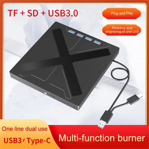 7 in 1 USB 3.0 CD DVD Burner Type C External Optic 2