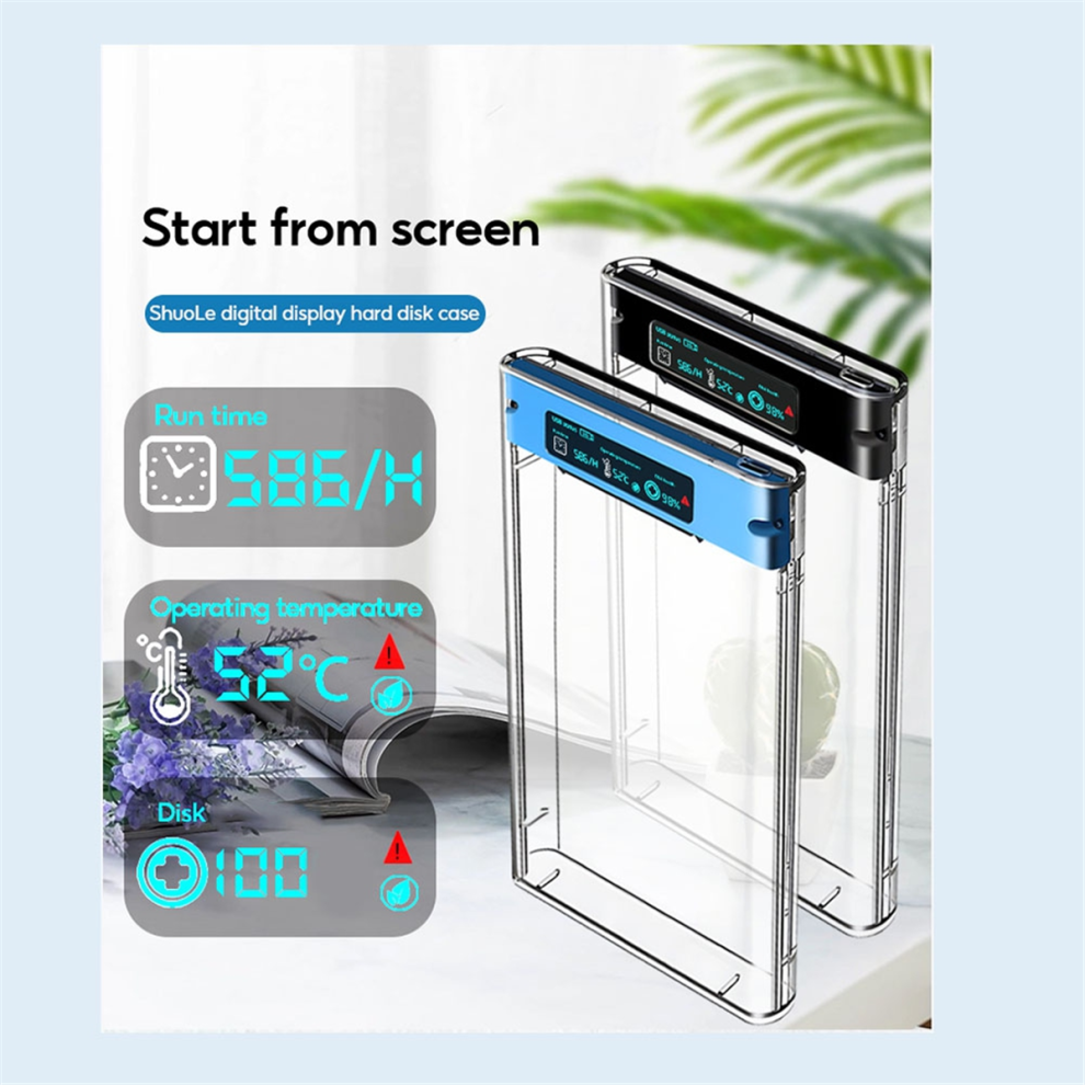 Usb3.2 External Hdd Case 5Gbps 2.5 Inch Transpare 4853542260281