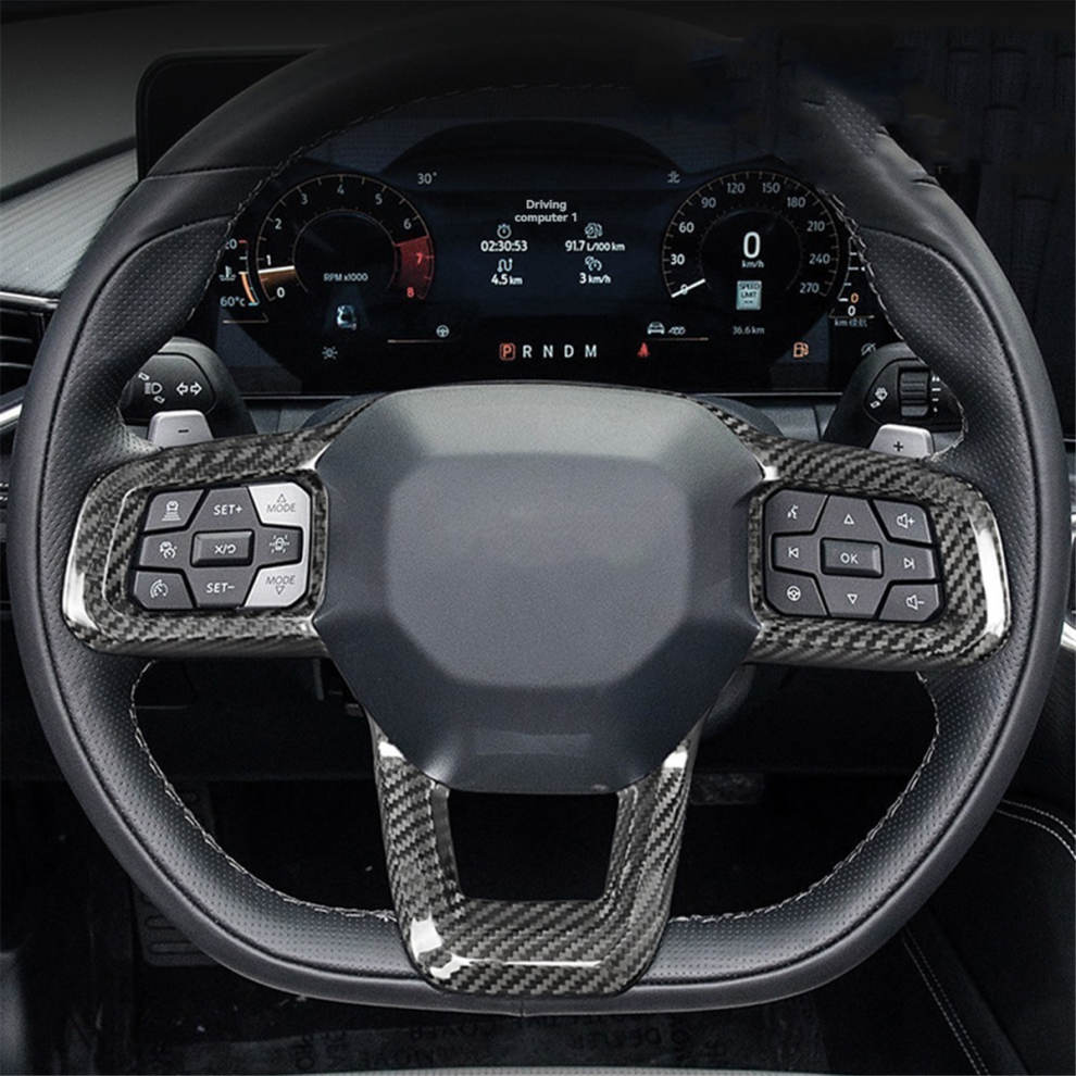 Real Carbon Fiber Interior Car Steering Wheel Butt 4853542260717